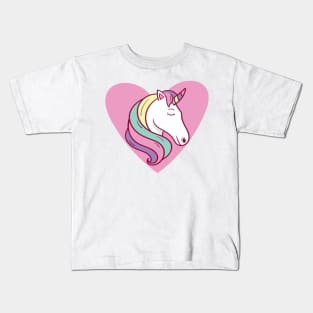 Amazing Unicorn Dreaming For Valentine Day hearts,Gift For Girl Kids T-Shirt